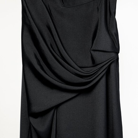 Gianni Versace Vintage Asymmetrical Draped Silk Pant - Picture 3 of 9